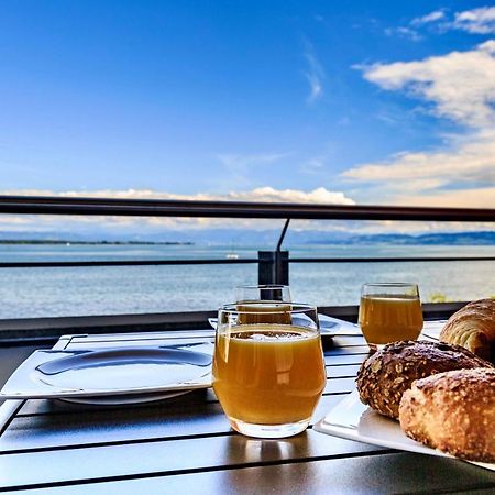 Apartment Lakeside direkt am Bodensee mit Privatstrand, atemberaubender Seesicht und Parkplatz FDH Buitenkant foto