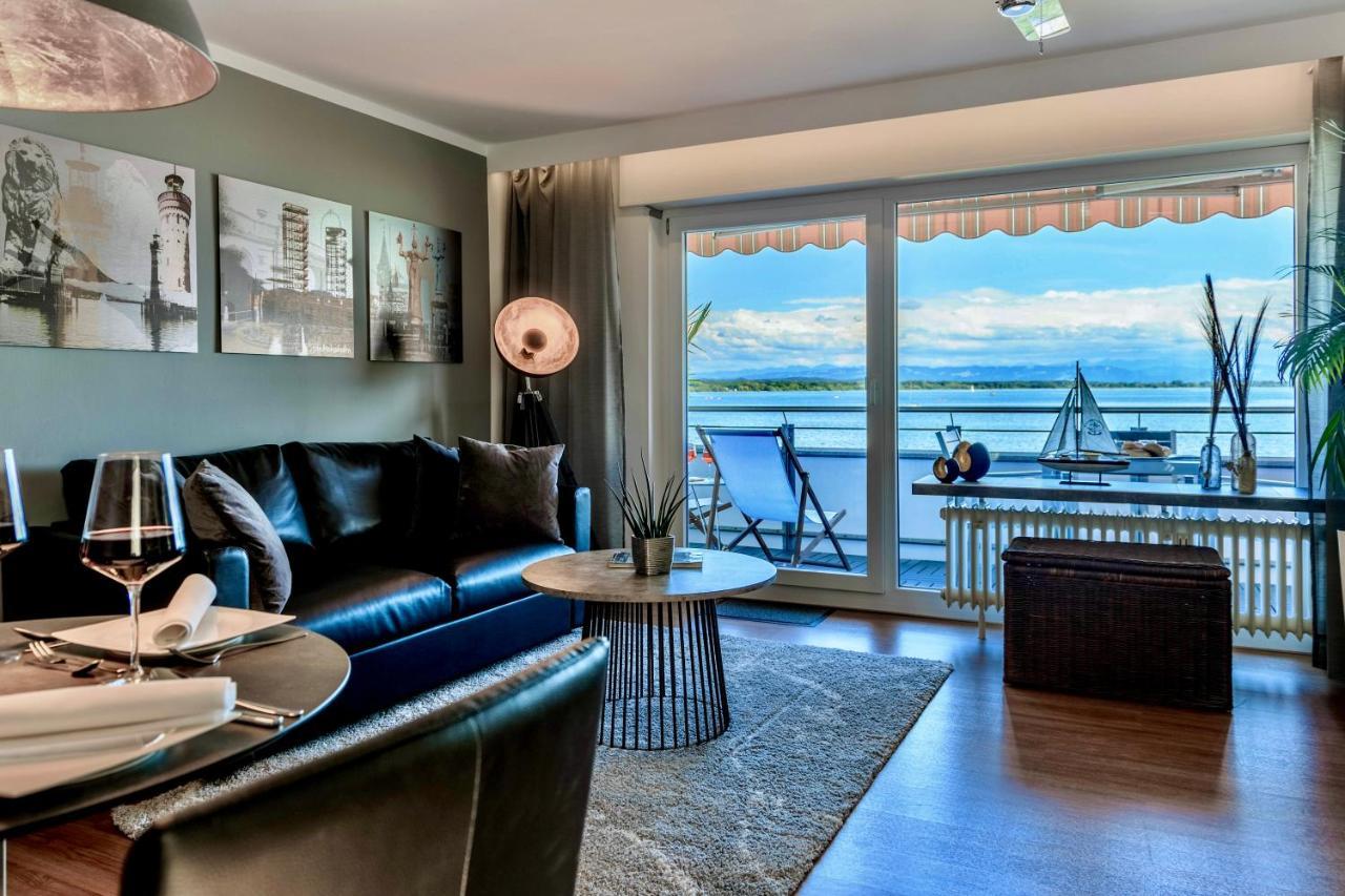 Apartment Lakeside direkt am Bodensee mit Privatstrand, atemberaubender Seesicht und Parkplatz FDH Buitenkant foto