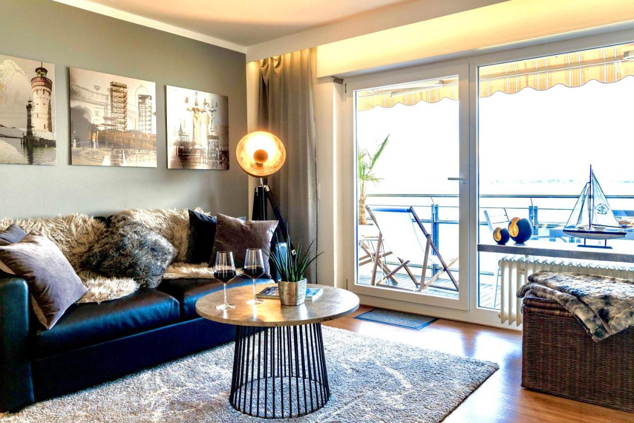 Apartment Lakeside direkt am Bodensee mit Privatstrand, atemberaubender Seesicht und Parkplatz FDH Buitenkant foto