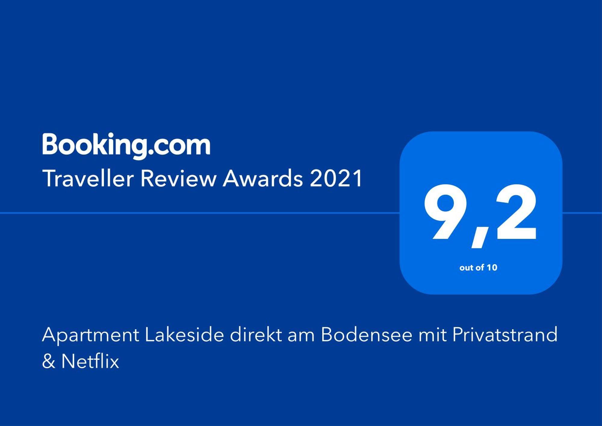 Apartment Lakeside direkt am Bodensee mit Privatstrand, atemberaubender Seesicht und Parkplatz FDH Buitenkant foto